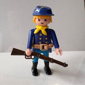 Playmobil Vintage Union Army Yankee Soldier Civil War Action Figure Cake Topper